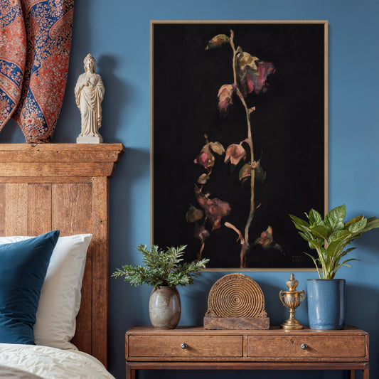 “Frozen Hollyhock” - Premium poster