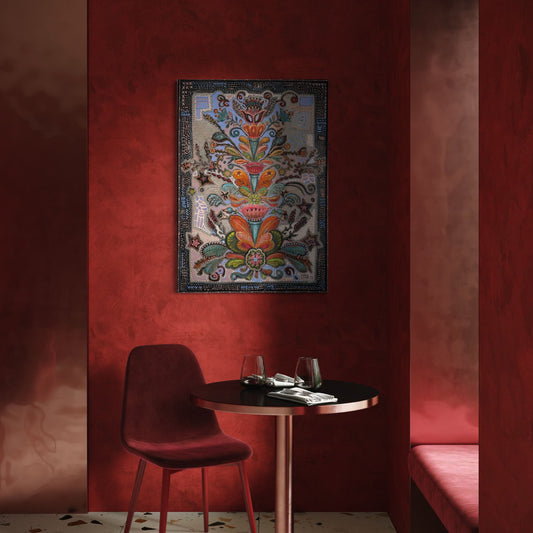 "Meditation Embroidery no 1" - Premium poster