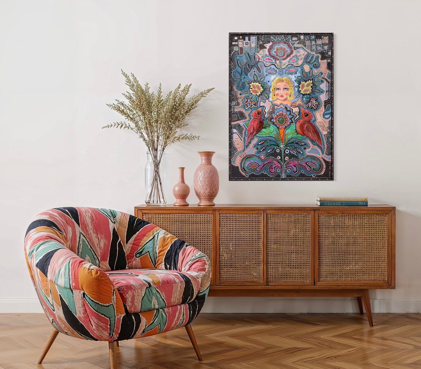 "Meditation Embroidery no 2" - Premium poster